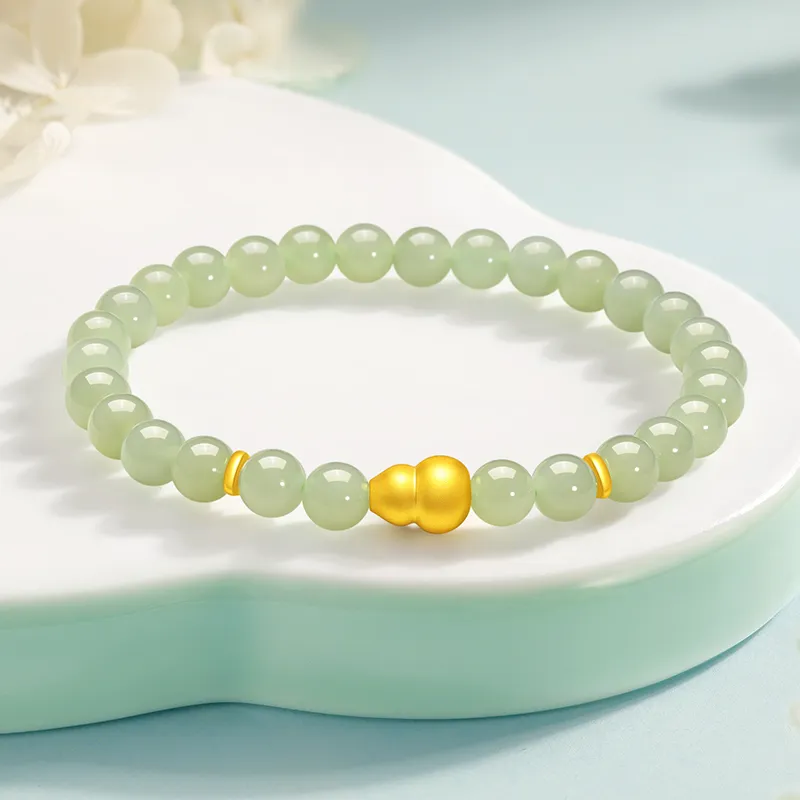 ZSY Hetian Jade Bracelets Pale Greenish White Jade Women's-2