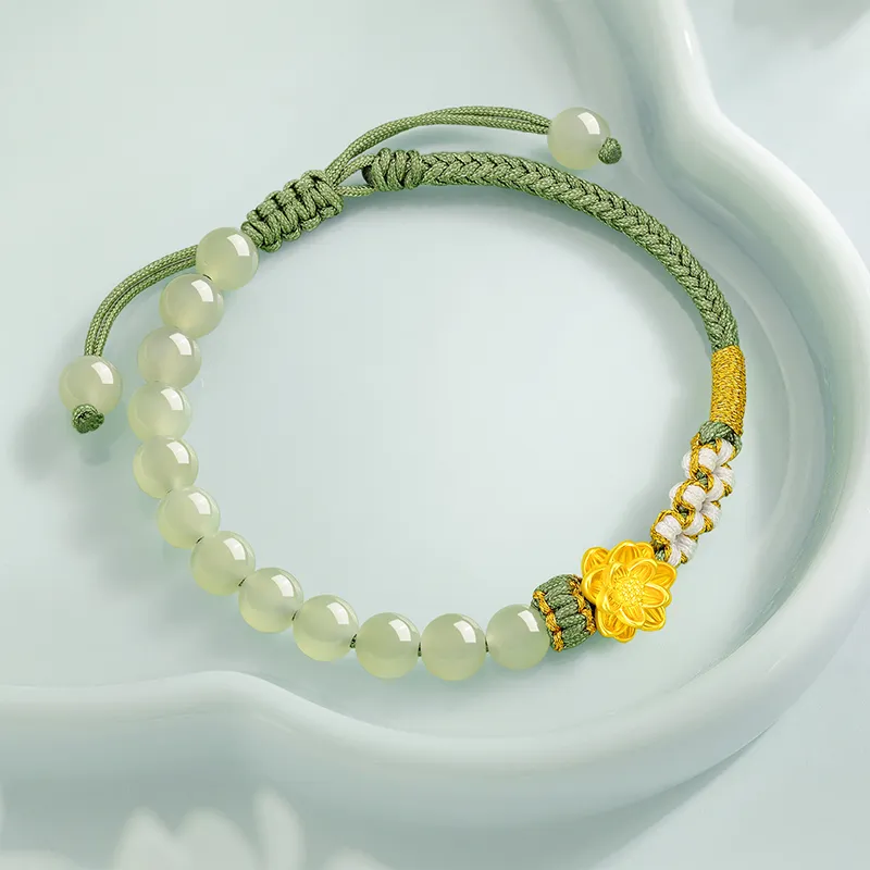 ZSY Hetian Jade Bracelets Pale Greenish White Jade Women's-2