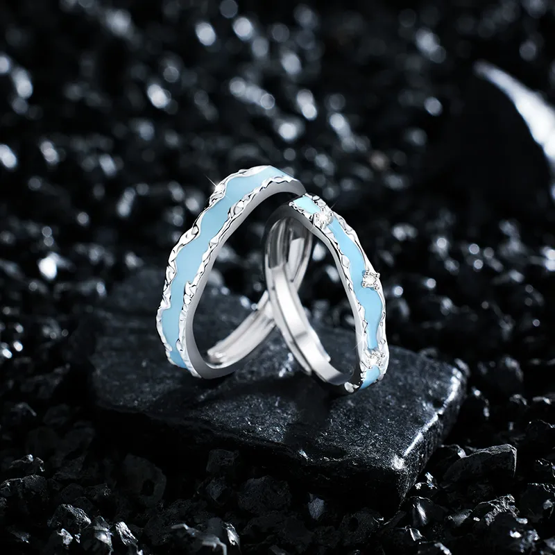 ZSY S925 Bestie Couple Rings Unisex-1