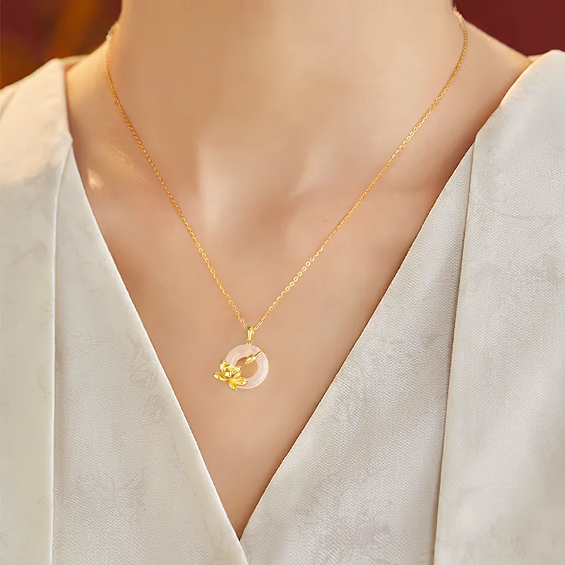 ZSY Chalcedony Jade Necklaces Women's-17