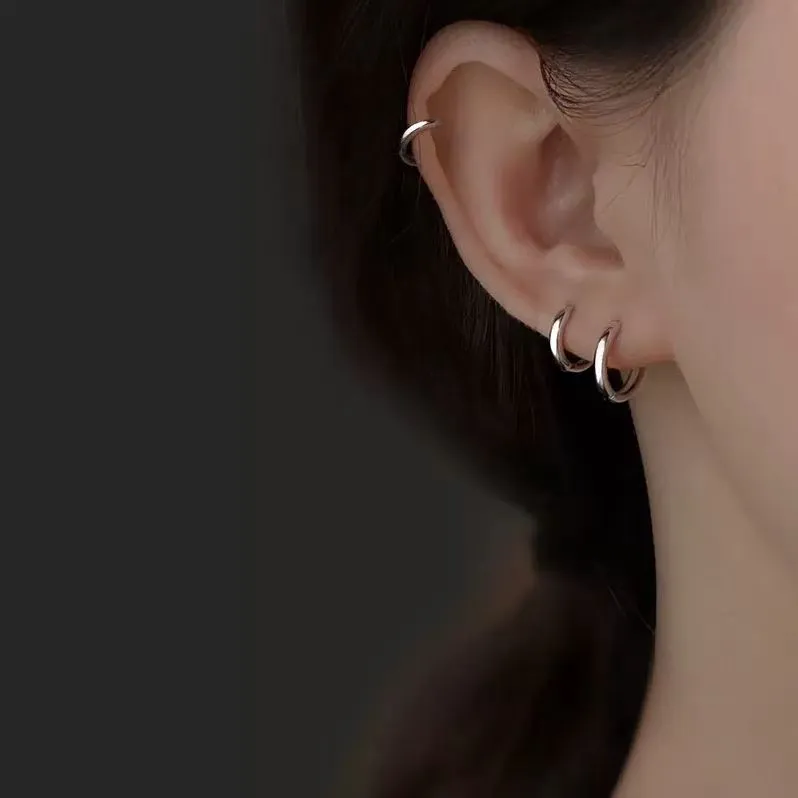 ZSY S925 Silver Earrings Women's Box-5