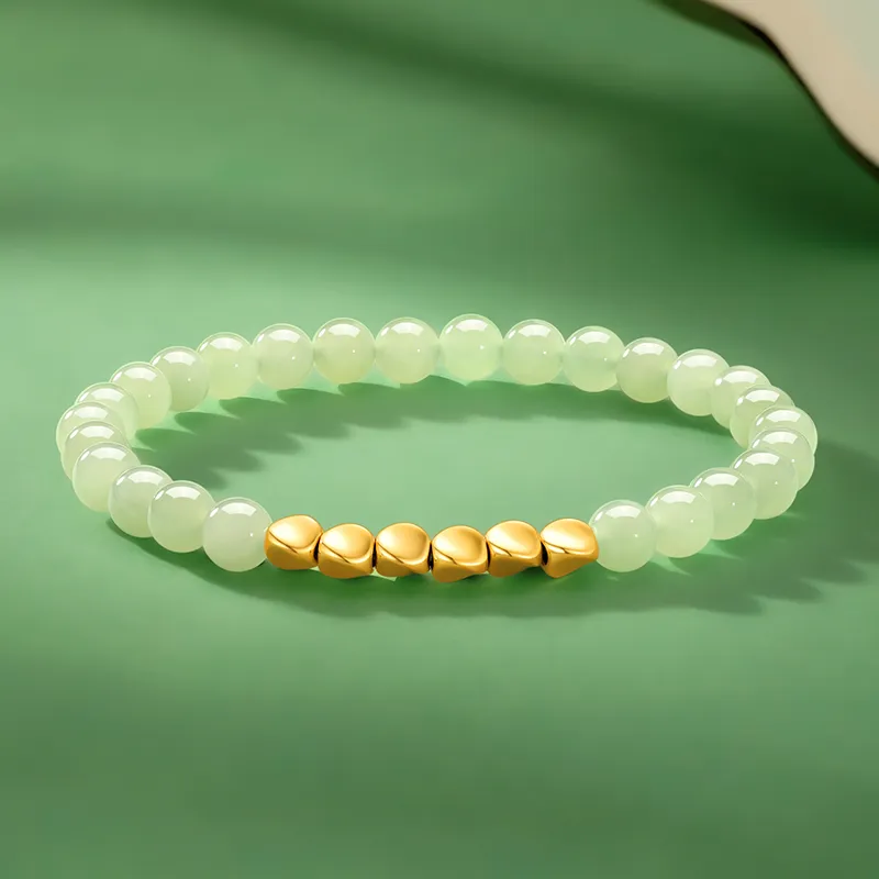 ZSY Hetian Jade Bracelets Pale Greenish White Jade Women's-1
