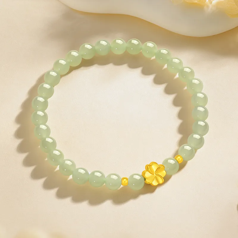 ZSY Hetian Jade Bracelets Pale Greenish White Jade Women's-2