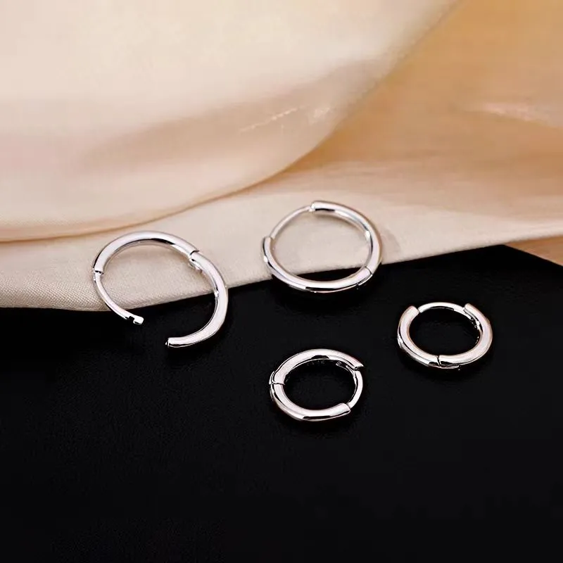 ZSY S925 Silver Earrings Women's Box-4