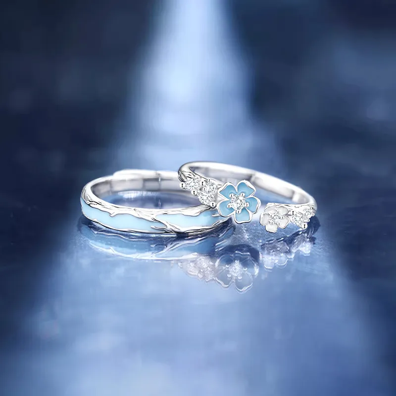 Goran Silver 925 Zhong Shijie Ring Couple Couple Rings Unisex-1