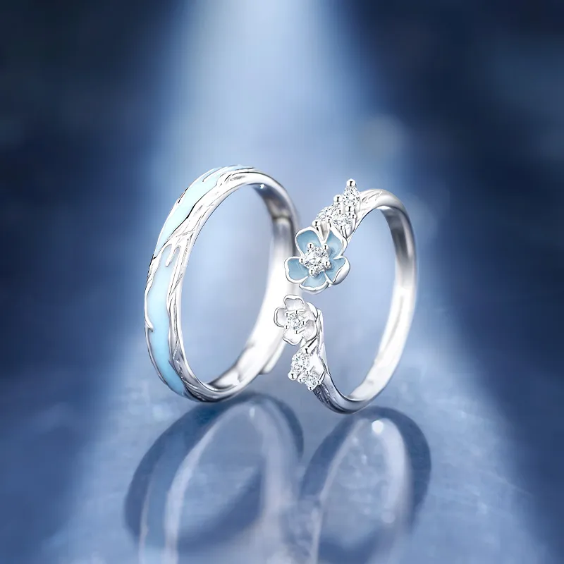 Goran Silver 925 Zhong Shijie Ring Couple Couple Rings Unisex-2