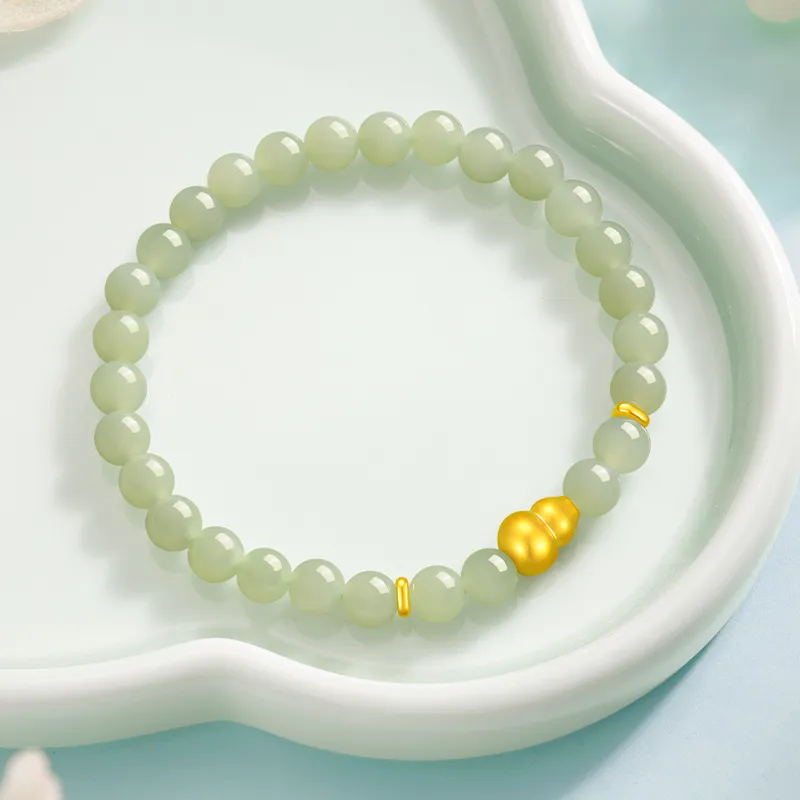 ZSY Hetian Jade Bracelets Pale Greenish White Jade Women's-1
