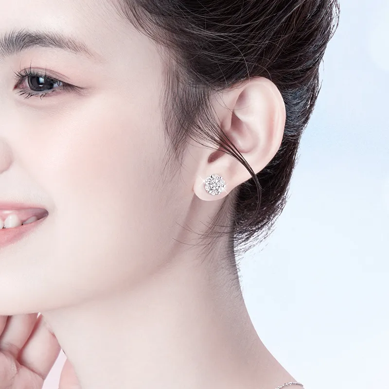 ZSY S925 Stud Earrings Women's Box-3