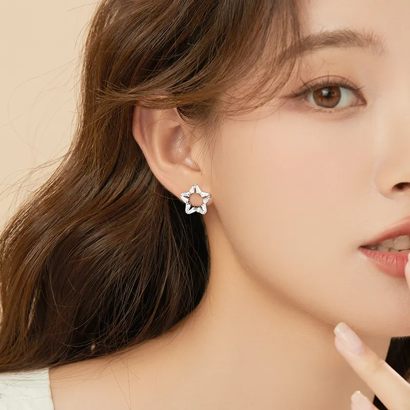 ZSY Silver 925 Stud Earrings Women's Box, Included For Girlfriend-3