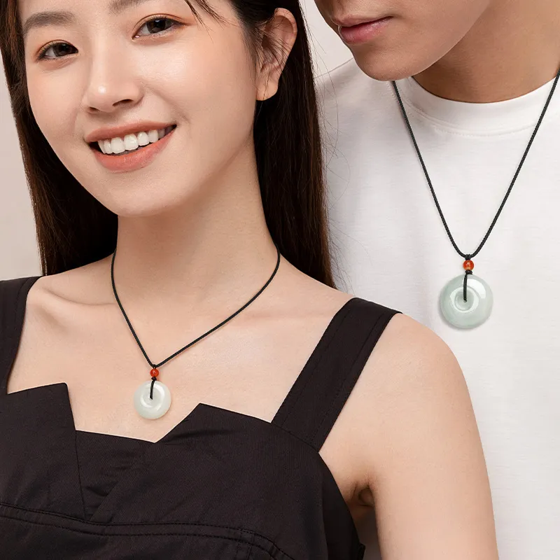 ZSY Natural Tianshan Jade Necklaces Women's-3