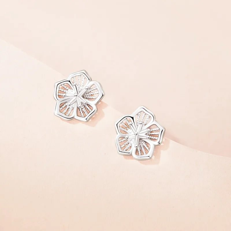 ZSY S925 Silver Stud Earrings Women's-2