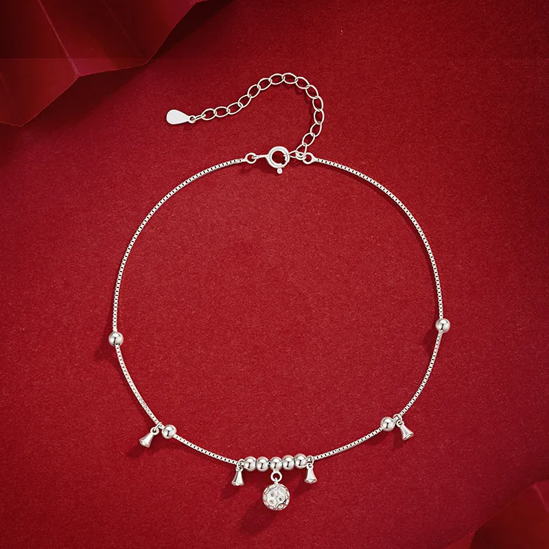 ZSY S925 Silver Anklets Women's-1