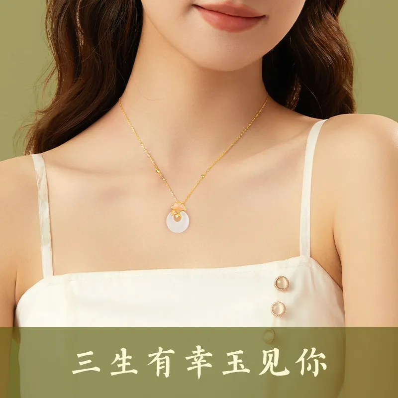 ZSY Chalcedony Jade Necklaces Women's-3