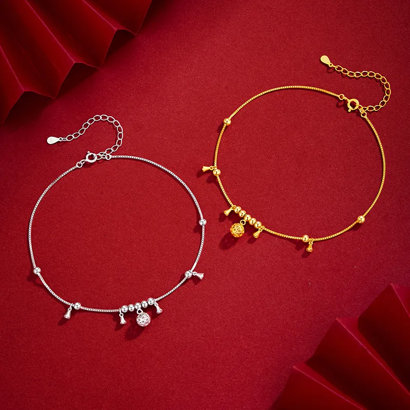ZSY S925 Silver Anklets Women's-2