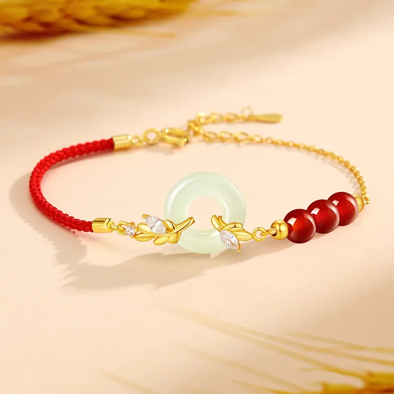 ZSY Hetian Jade Bracelets Pale Greenish White Jade Women's-1