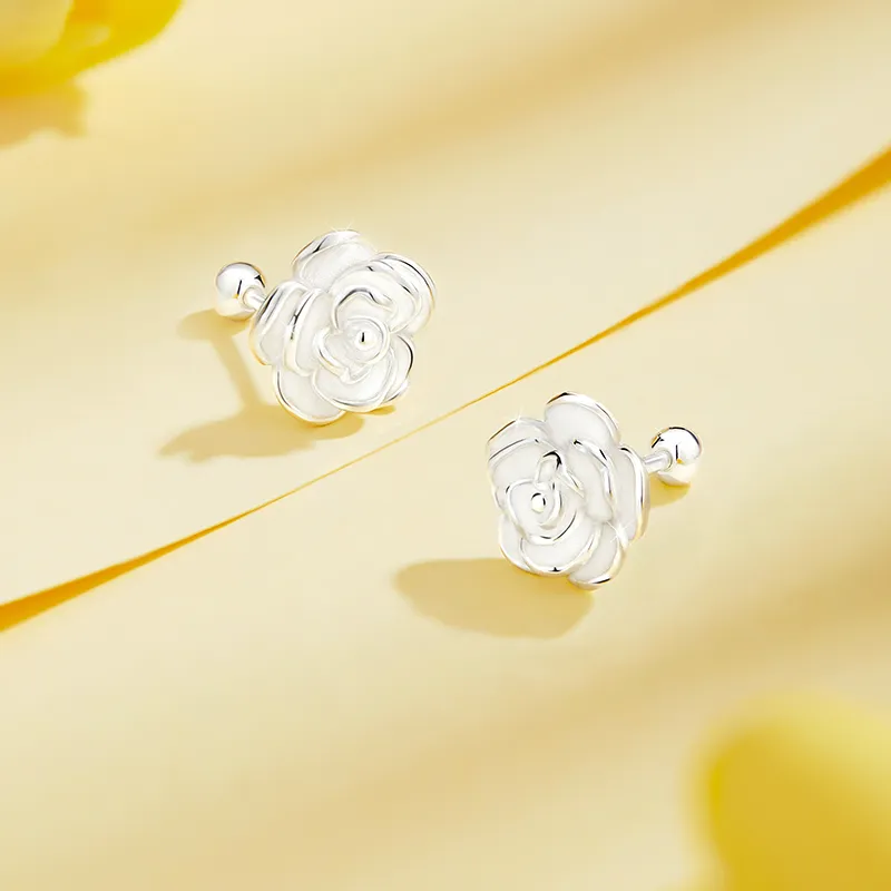 ZSY S925 Silver Stud Earrings Women's-1