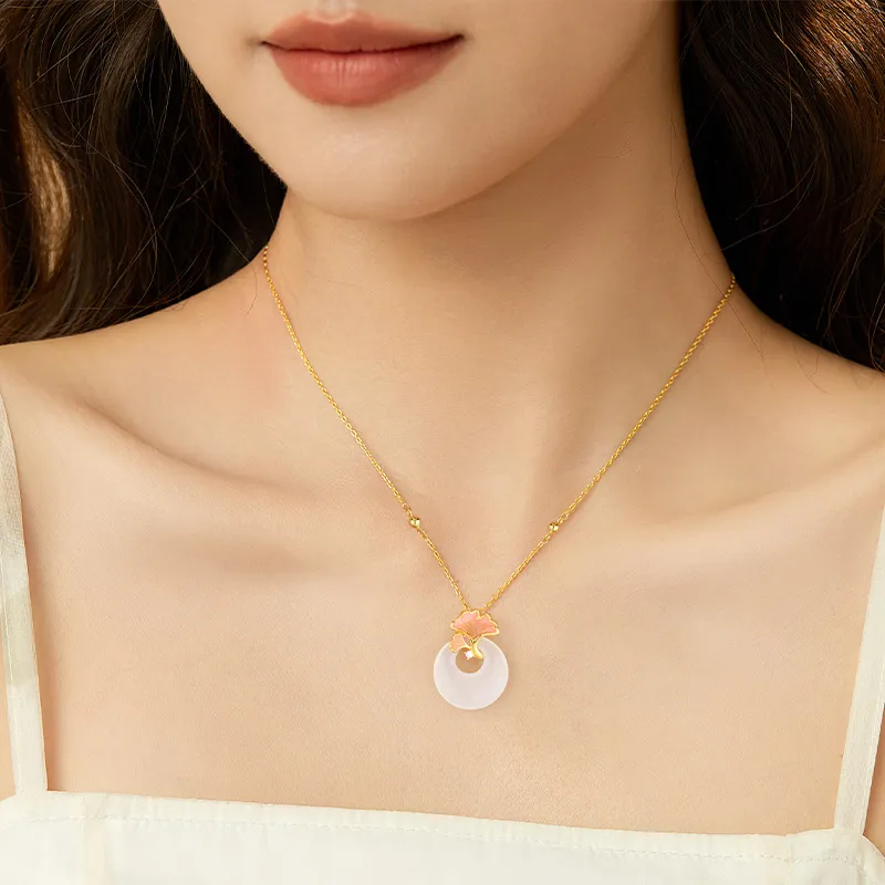 ZSY Chalcedony Jade Necklaces Women's-4
