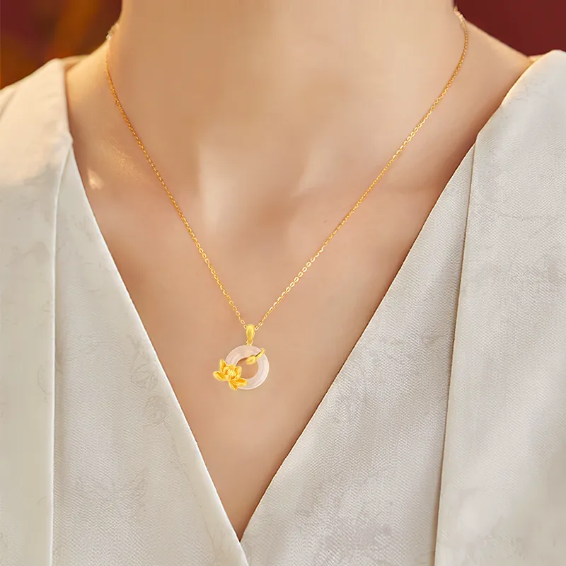 ZSY Chalcedony Jade Necklaces Women's-4