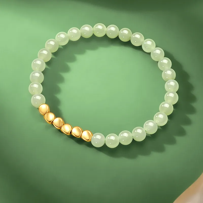 ZSY Hetian Jade Bracelets Pale Greenish White Jade Women's-2