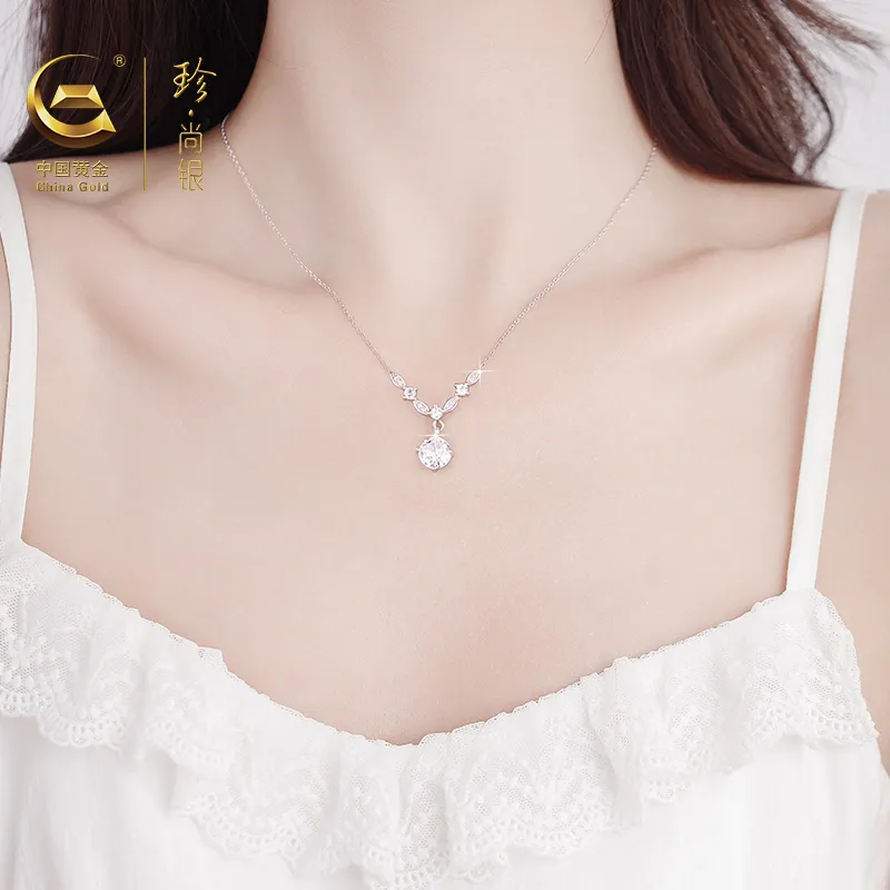 ZSY 999 Fine Silver Necklaces Women's-4