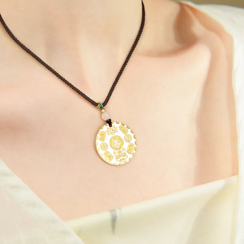 ZSY 999 Fine Silver Sterling Silver Necklaces Women's-3