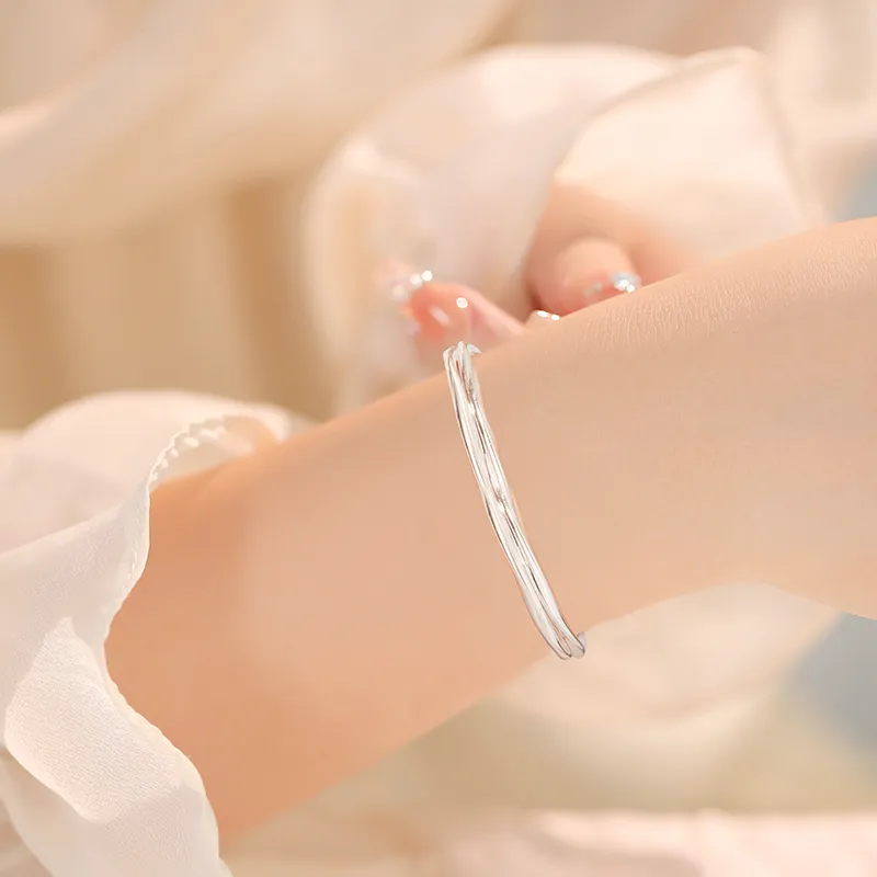 ZSY 999 Fine Silver Bangles Women's-4