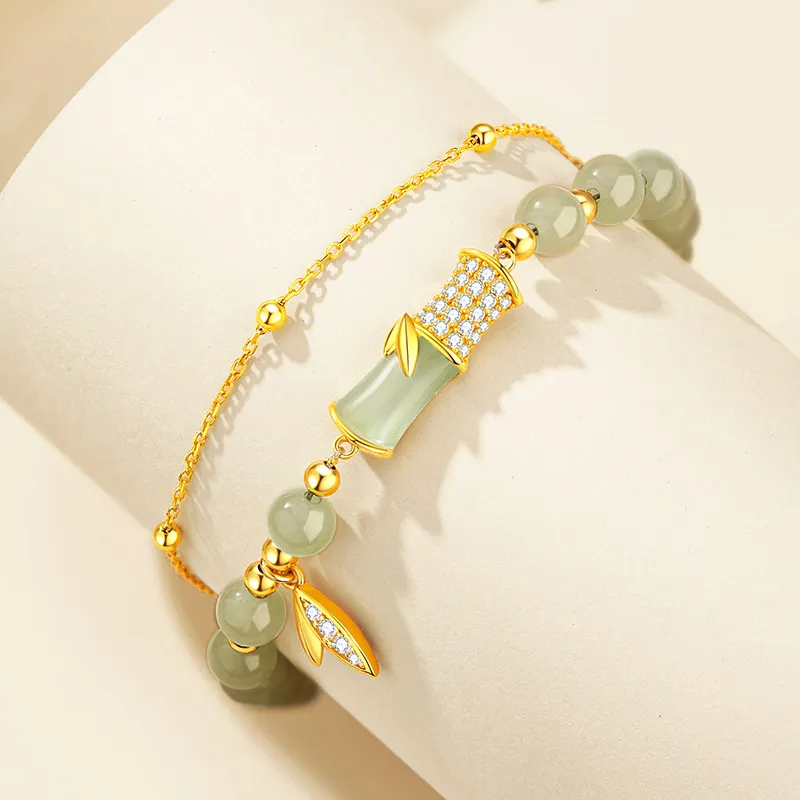 ZSY Hetian Jade Bracelets Pale Greenish White Jade Women's-2