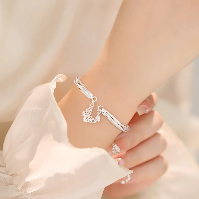 ZSY 999 Fine Silver Bangles Women's-3