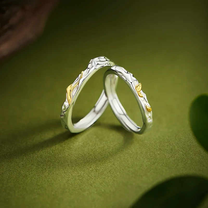 Goran Silver 925 Ring Couple Couple Rings Unisex-2