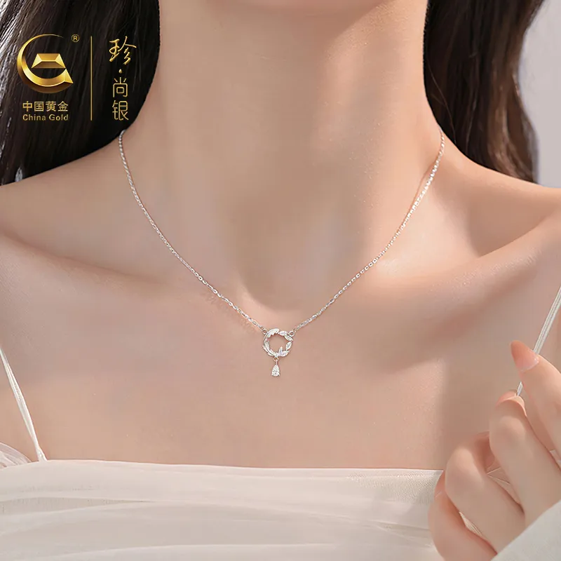 ZSY 925 Sterling Silver Necklaces Women's-5