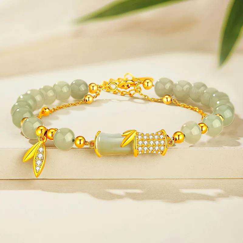 ZSY Hetian Jade Bracelets Pale Greenish White Jade Women's-1
