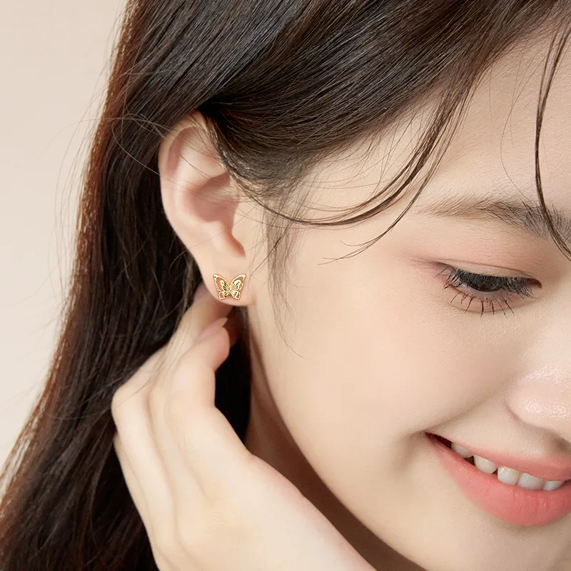 Goran Silver 925 Stud Earrings For Women's Women's-3