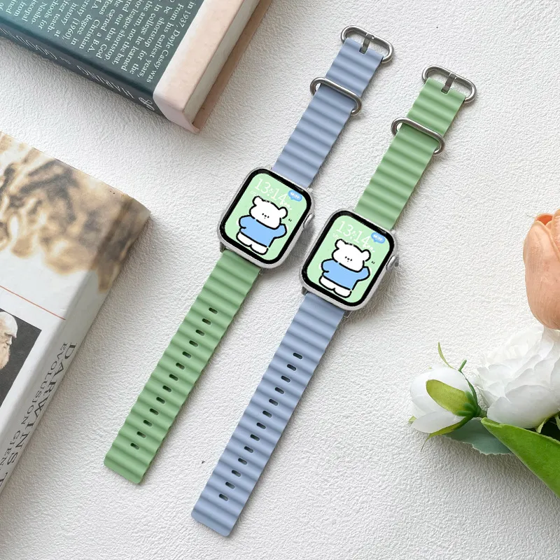 MSSM Watch Band Apple Compatibility Silicone Material-25
