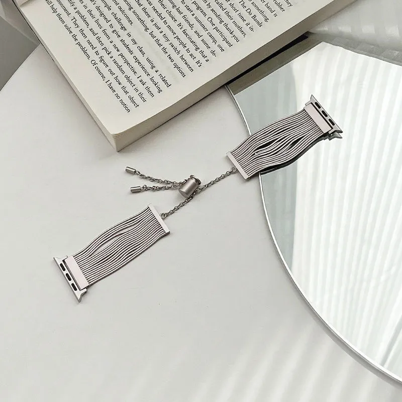 MSSM Watch Band Apple Compatibility Stainless Steel Material-1