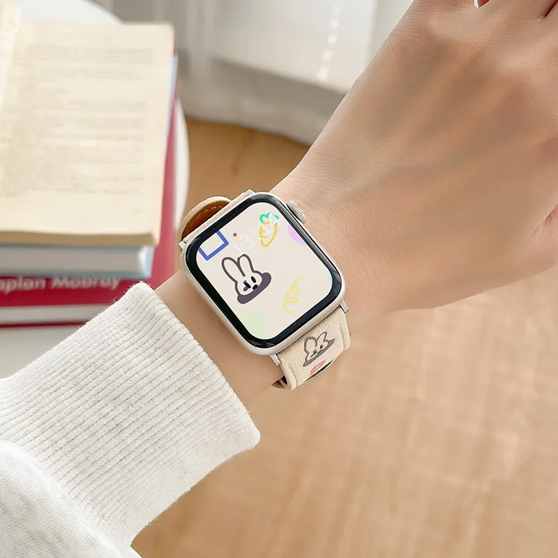 MSSM Watch Band Apple Compatibility Leather Material-5