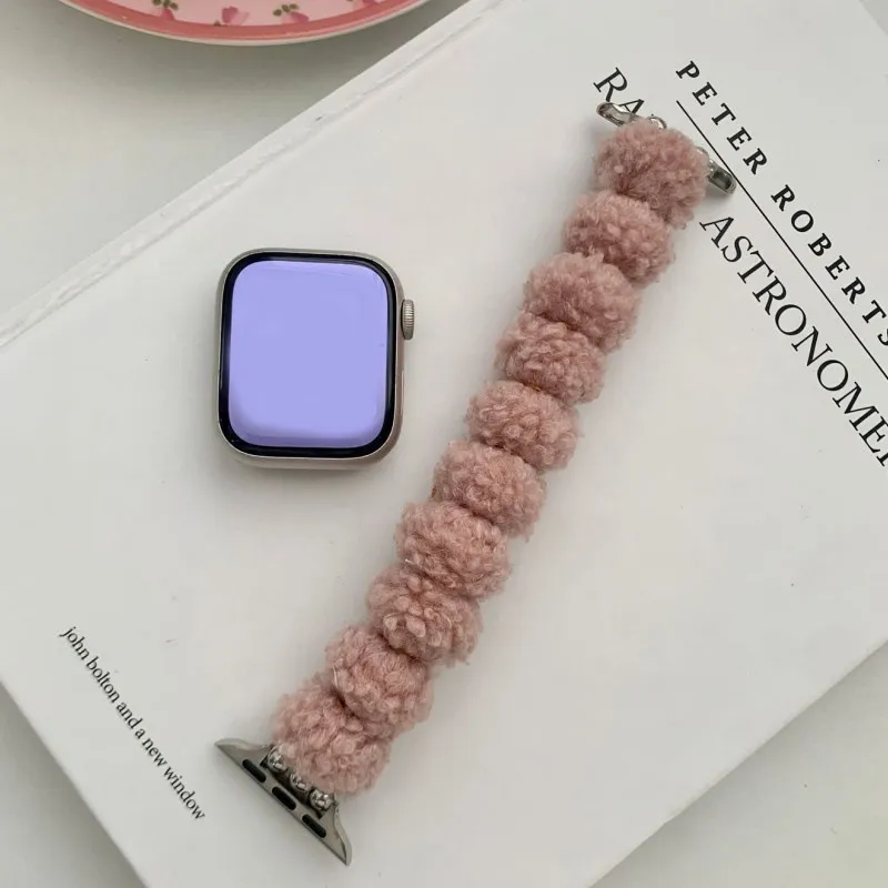 MSSM Watch Band Apple Compatibility Lambswool Material-1