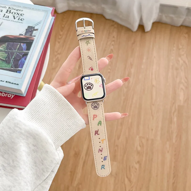 MSSM Watch Band Apple Compatibility Leather Material-1