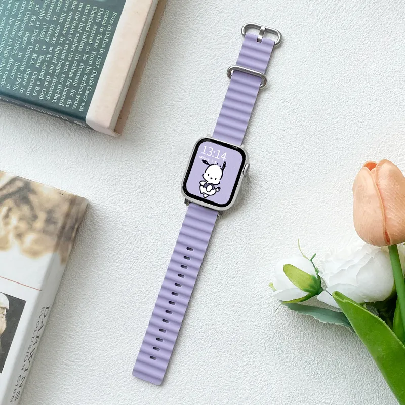 MSSM Watch Band Apple Compatibility Silicone Material-21