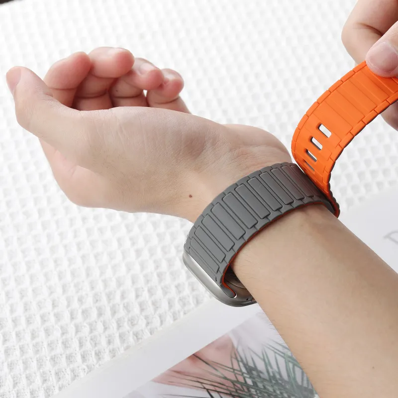 MSSM Watch Band Apple Compatibility Silicone Material-4