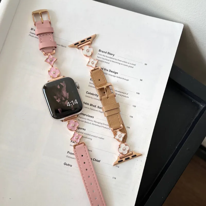 MSSM Apple Compatibility Watch Band Genuine Leather Material-1