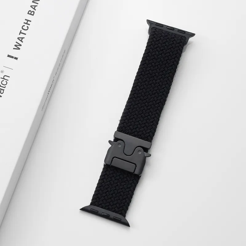 MSSM IWatch S10/S9/8/7/6 Generation/5/SE/ultra Apple Compatibility Watch Band 180mm 46 Watch Dial Nylon Material-1