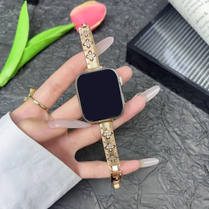 MSSM Apple Watch Iwatch S10/S9/8/7/6 Generation/SE/ultra Watch Band Apple Compatibility 160mm 46 Watch Dial Metal-7