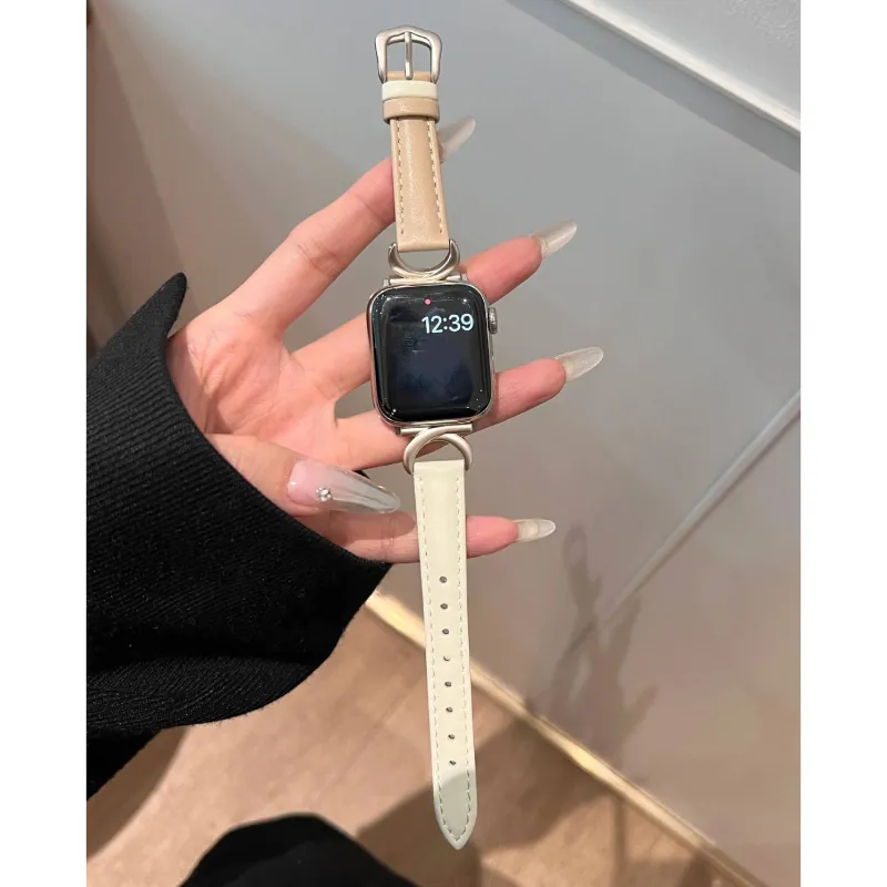 MSSM Apple Compatibility Watch Band 38/40/41/42/44/45/46/49mm Genuine Leather Material-7