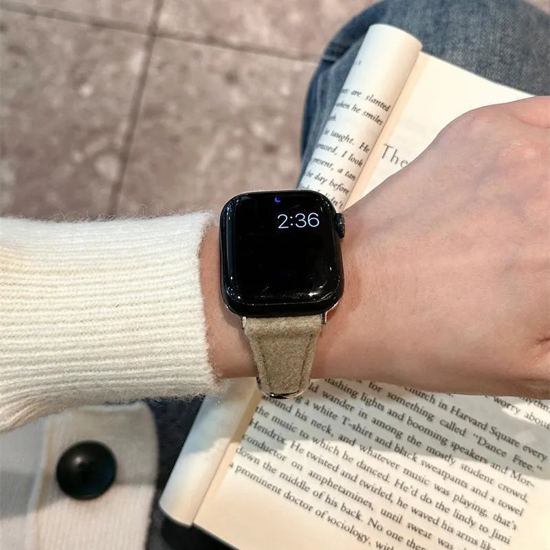 MSSM Watch Band Apple Compatibility Plush Material-10