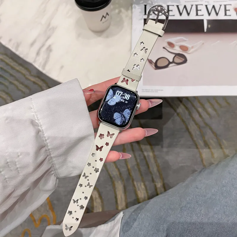 MSSM Watch Band Apple Compatibility Synthetic Leather Material-7