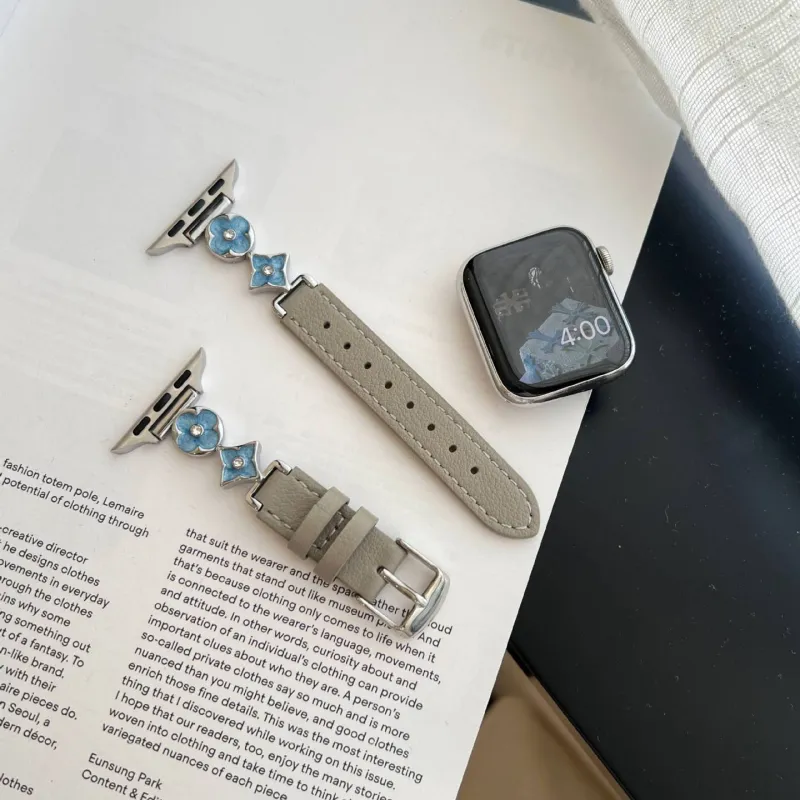 MSSM Apple Compatibility Watch Band Genuine Leather Material-10