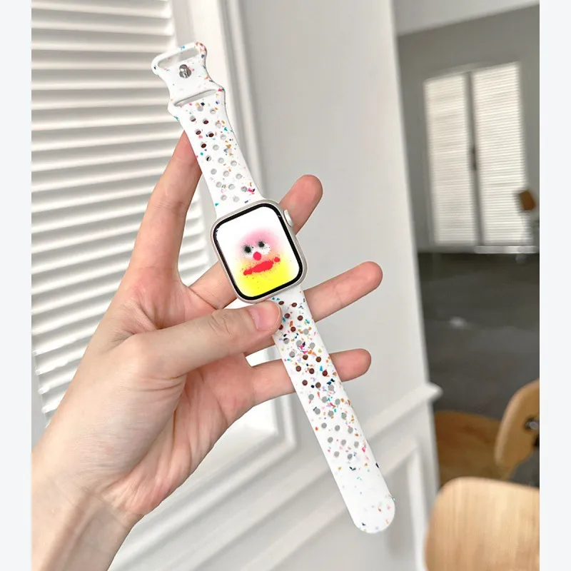 MSSM Watch Band Apple Compatibility Silicone Material-5