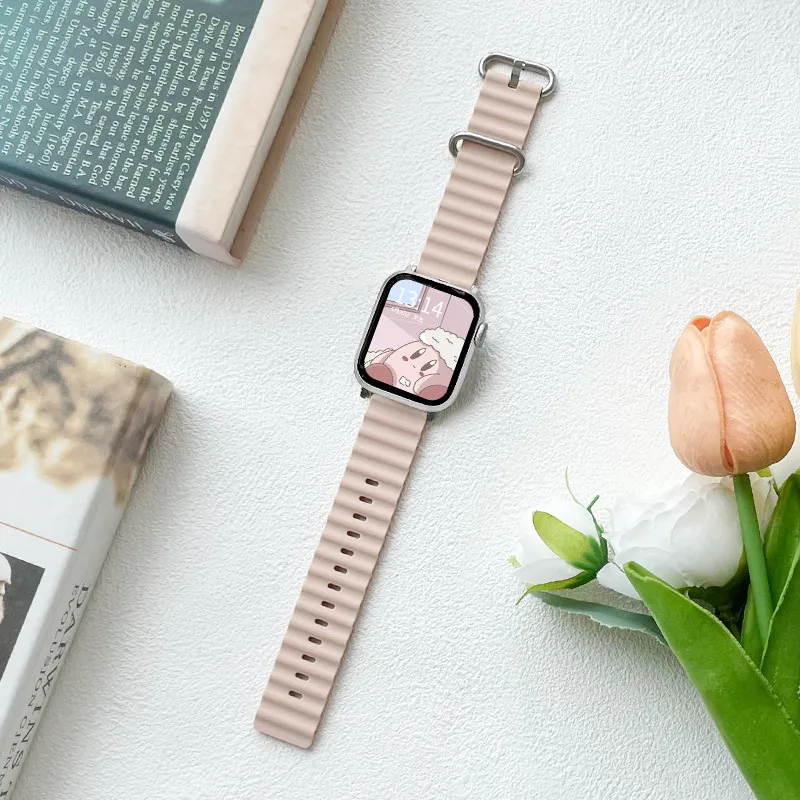MSSM Watch Band Apple Compatibility Silicone Material-13