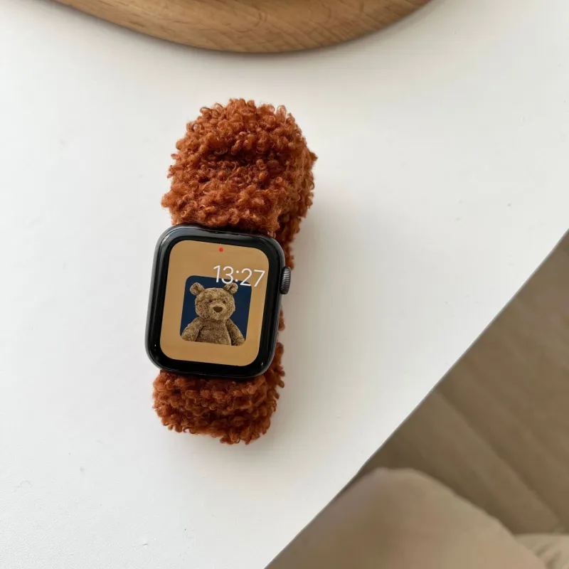 MSSM Watch Band Apple Compatibility 38 49mm Plush Material-7