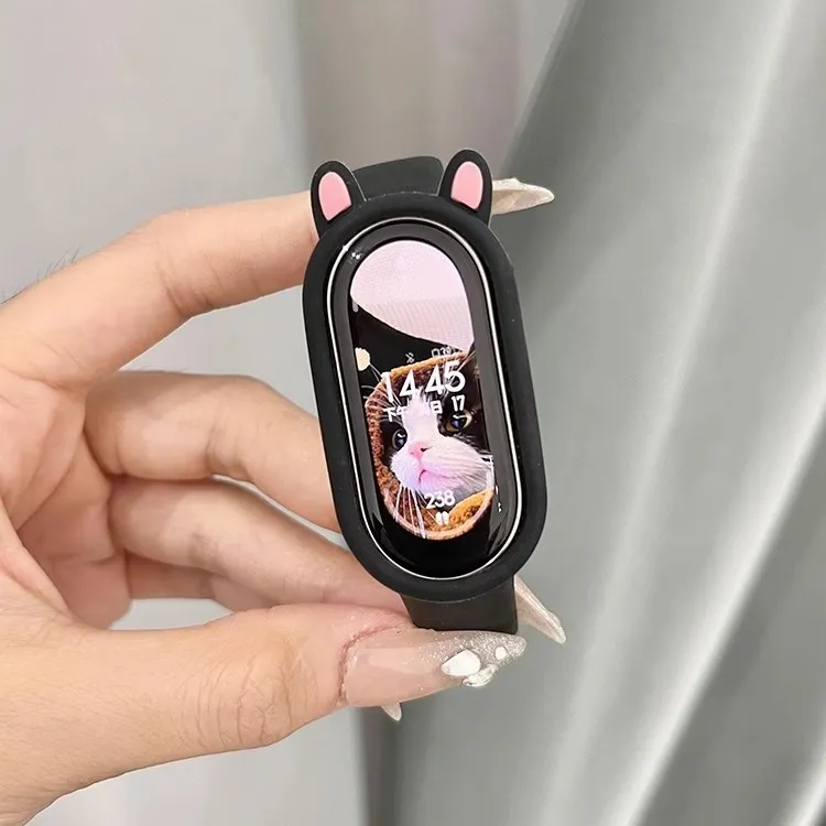MSSM Iaomi 9/9 NFC/8/8 NFC/Beige 9 Ceramic Special Edition Xiaomi Compatibility Watch Band 170mm Silicone Material-2